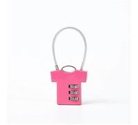 Code Lock Three Aluminum Alloy Multi-Function Code Padlock Dormitory Drawer Code Lock 1Pcs(Red)