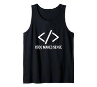 Code Makes Sense Developer Quote Tank Top