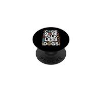 Code More Talk Less Pet Dogs Programmer Humor PopSockets Adhesive PopGrip