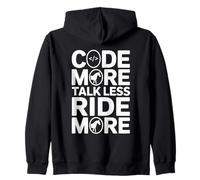 Code More Talk Less Ride More Horseback Programmer Zip Hoodie