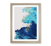 Code Of A Creature Abstract Framed Print for Living Room Bedroom Home Office Décor, Wall Art Picture Ready to Hang, Oak A2 Frame (64 x 46 cm)