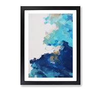 Code Of A Creature Abstract Framed Print for Living Room Bedroom Home Office Décor, Wall Art Picture Ready to Hang, Black A2 Frame (62 x 45 cm)