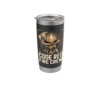 Code Red Fire Crew Firefighter Firefighting Stainless Steel Insulated Tumbler
