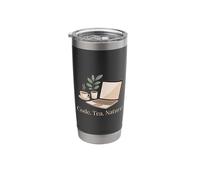 Code Tea Nature Programmer Minimalist Lifestyle Stainless Steel Insulated Tumbler