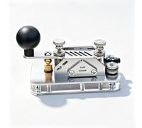 Code Telegraph Key Manual Straight Key Stainless Steel Telegraph Paddle with 3.5mm Jack for Amateur Radio Operators and Beginners