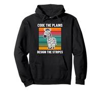 Code the Plains Design Stripes Game Designer Programmer Pullover Hoodie