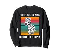 Code the Plains Design Stripes Game Designer Programmer Sweatshirt