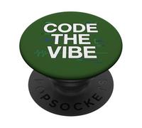 Code The Vibe Coding Design for Developers Coders PopSockets Adhesive PopGrip