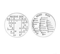 Code Training Coin Radio Amateurs and Hobbyists, Practice Token Novice Learners, Educational CW Skills, Historical Collector Item Ham Radio Enthusiasts, Silver(Silver)