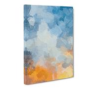 Code Word In Abstract Modern Canvas Wall Art Print Ready to Hang, Framed Picture for Living Room Bedroom Home Office Décor, 30x20 Inch (76x50 cm)