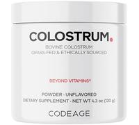 Codeage Bovine Colostrum Powder Supplement 4-Month Supply, 1000mg per Serving, Grass-Fed Ethically Sourced, Immunoglobulin-Rich Prized First Milk, Cold-Chain Pasteurized, Agglomerated, Non-GMO, 4.3 OZ