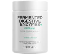 Codeage Fermented Digestive Enzymes Supplement - 14 Digestive Enzymes, Probiotics, Prebiotics, Fermented Botanicals - 3-Month Supply- 90 Capsules
