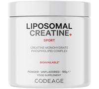 Codeage Liposomal Creatine Monohydrate Powder - 3000mg per Serving, Unflavoured, 60 Servings - Pre & Post Workout Supplement - 2-Month Supply