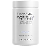 Codeage Liposomal Magnesium Taurate+ Supplement - Magnesium from Magnesium Taurate Vitamin B6 as Pyridoxal 5-Phosphate 2-Month Supply - Liposom