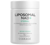 Codeage Liposomal NAD+, 500mg, Trimethylglycine, Vegan, 60 Capsules | NAD+ 500mg nicotinamide adenine dinucleotide reduced with trimethylglycine TMG. Liposomal delivery. Vegan, non-GMO.