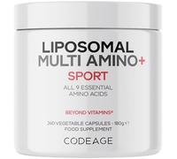 Codeage Multi Amino+ BCAA & EAA Supplement, All 9 Essential Amino Acids, Free-Form Branched-Chain Amino Acid Pills, Sport Supplement, Pre & Post Workout, Liposomal Delivery, Vegan, 240 Capsules