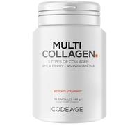 Codeage Multi Collagen Capsules, 5 Types, Ashwagandha, Grass-Fed, 90 Cap