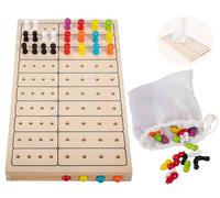 Engelhart - 340926 - Master Color - Codebreaker - Wooden Travel Game - Compact Logic Game for Ages 6 and Up