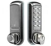 Codelocks CL2255 Electronic Tubular Mortice Latch PVD B/Steel