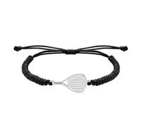 CODEONE Braided Nylon Padel Racket Bracelet | Stainless Steel | Sports Artisan Design | Racket | Gift Box, Mediano, Metal, No Gemstone