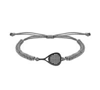 CODEONE Braided Nylon Padel Racket Bracelet | Stainless Steel | Sports Artisan Design | Racket | Gift Box, Mediano, Metal, No Gemstone