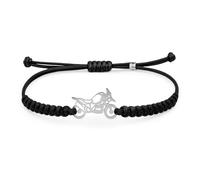 CODEONE GS Braided Nylon Bracelet | Stainless Steel | Sports Artisan Design | Motorcycle Bracelet | Gift Box, Mediano, Metal, No Gemstone