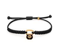 CODEONE Kettlebel Braided Nylon Bracelet | Stainless Steel | Sports Artisan Design | Weight Training Bracelet | Gift Box, Mediano, Metal, No Gemstone