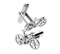 CODEONE Road Bike Cufflinks | Stainless Steel | Artisan Sports Design | Cycling Cufflinks | Gift Box, Mediano, Metal, No Gemstone