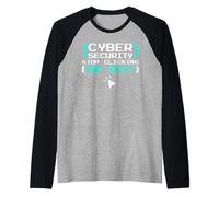Coder(Cyber Security) Stop CLICKING(ON Shit) Science Coder Raglan Baseball Tee