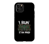 Coder DevOps I Run It On Prod Hacker Skull Case for iPhone 11 Pro
