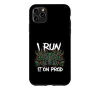 Coder DevOps I Run It On Prod Hacker Skull Case for iPhone 11 Pro Max