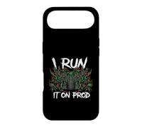 Coder DevOps I Run It On Prod Hacker Skull Case for iPhone Air