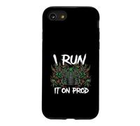 Coder DevOps I Run It On Prod Hacker Skull Case for iPhone SE (2020) / 7/8