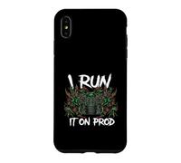 Coder DevOps I Run It On Prod Hacker Skull Case for iPhone XS Max