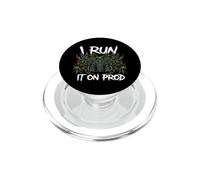 Coder DevOps I Run It On Prod Hacker Skull PopSockets PopGrip for MagSafe