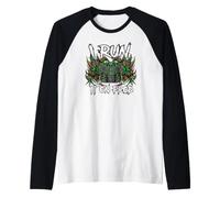 Coder Devops I Run It On Prod Hacker Skull Raglan Baseball Tee