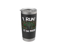 Coder Devops I Run It On Prod Hacker Skull Stainless Steel Insulated Tumbler