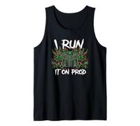 Coder Devops I Run It On Prod Hacker Skull Tank Top