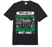 Coder Project Coordination Where Plans Meet Panic Computer Comfort Colors Adult Heavyweight T-Shirt