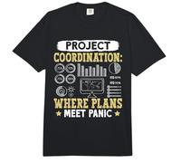 Coder Project Coordination Where Plans Meet Panic Computer Comfort Colors Adult Heavyweight T-Shirt