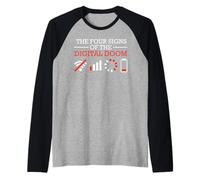 Coder The Four Signs of The Digital Doom Funny Computer Raglan Baseball Tee