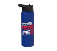 Codes Fear Me Cryptologic Technician Stainless Steel Insulated Water Bottle