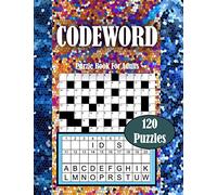 Codeword Puzzle Book for Adults: 120 Logic Puzzles in this Book for Adults with a Multicolor and Blue Design