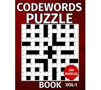 Codewords Puzzle Book: Challenge Your Brain With This 200 Codeword Game for Adults & Gifts for Puzzle lovers gifts.Vol-1 (Codewords Game)