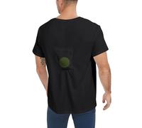 Codida Sleep Apnea T-Shirt on Side Positional Therapy to Prevent Back Sleeping (Black, S)