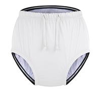 Codida Special Needs Reusable Swim Diaper - Waterproof & Leakproof Incontinence Swimwear for Toddler, Youth & Adult, Unisex Cloth Diaper Cover (White, 8-10Years)