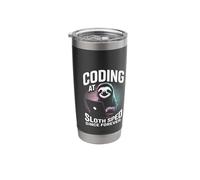 Coding at Sloth Speed Since Forever Programmer Stainless Steel Insulated Tumbler