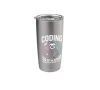 Coding at Sloth Speed Since Forever Programmer Stainless Steel Insulated Tumbler