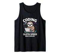 Coding at Sloth Speed Since Forever Programmer Tank Top