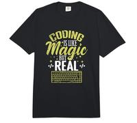 Coding is Like Magic but Real Comfort Colors Adult Heavyweight T-Shirt